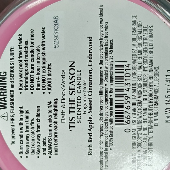 Bath & Body Works 'TIS THE SEASON  & VANILLA BUTTERMINT 3 Wick Candle Bundle - Picture 4 of 8